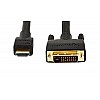 Amazon Basics HL-007347 HDMI Input to DVI Output (Not VGA) Adapter Cable, 6 Feet, Black