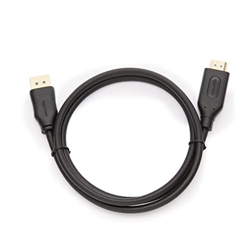 Amazon Basics Uni-Directional DisplayPort to HDMI Video Display Cable, 4K@30Hz - 3 Feet, Black Amazon Basics Uni-Directional DisplayPort to HDMI Video Display Cable, 4K@30Hz - 3 Feet, Black