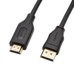Amazon Basics 6-Feet DisplayPort  not USB port to HDMI Cable Black