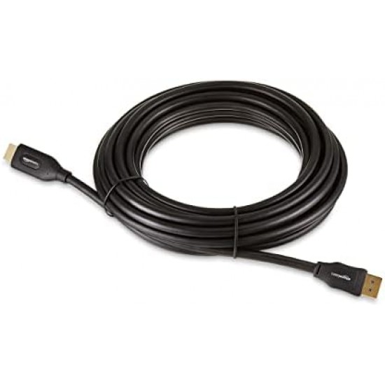 Amazon Basics DisplayPort to HDMI Display Cable, Uni-Directional, Gold-Plated Plugs, 25 Foot