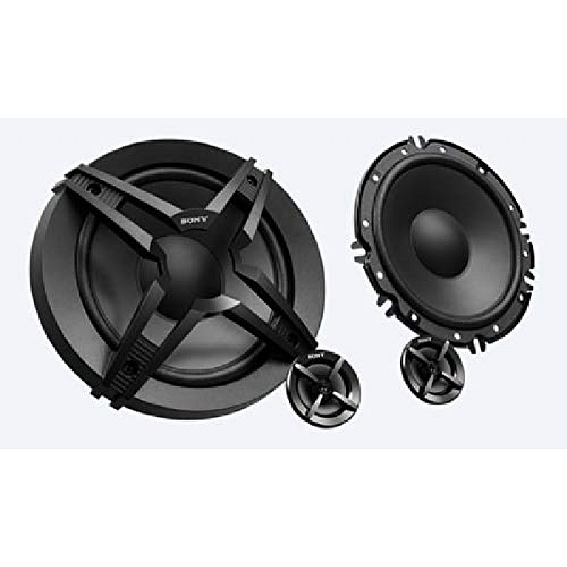 Sony Car Speaker XS-FB162E 16 cm (6.5 inch) 2-Way Coaxial Speakers (Black), Peak Power - 260W, RMS POWER - 45W, RATED POWER - 40W