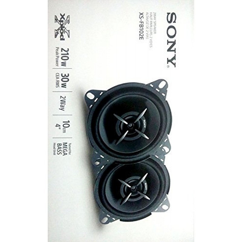 Sony Car Speaker XS-FB162E 16 cm (6.5 inch) 2-Way Coaxial Speakers (Black), Peak Power - 260W, RMS POWER - 45W, RATED POWER - 40W