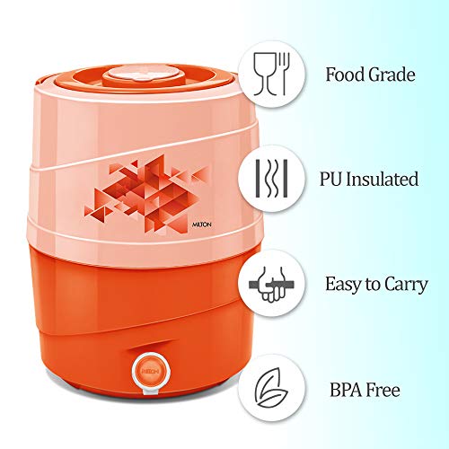 Milton Kool Rover 12, Insulated Plastic, Water Jug, Orange Milton Kool Rover 12, Insulated Plastic, Water Jug, Orange
