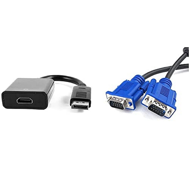 POSH Display Port DP Male to HDMI Female Adapter Cable for DELL, HP, AMD