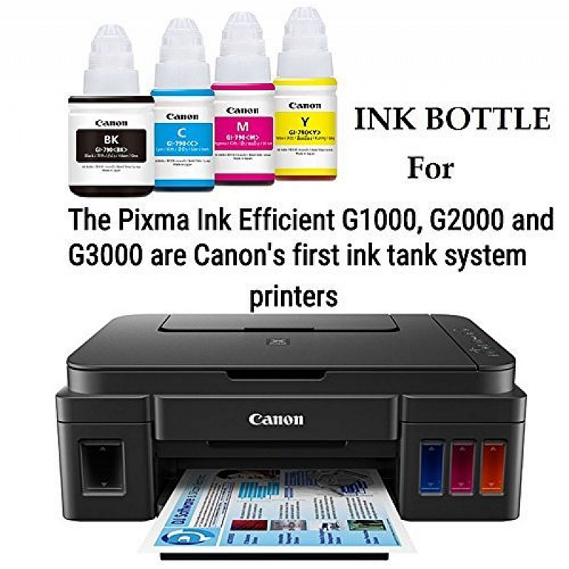 Canon PIXMA GI790 Black Ink Bottle for G1010, G2000, G2012, G3000, G3010, G3012, G4010