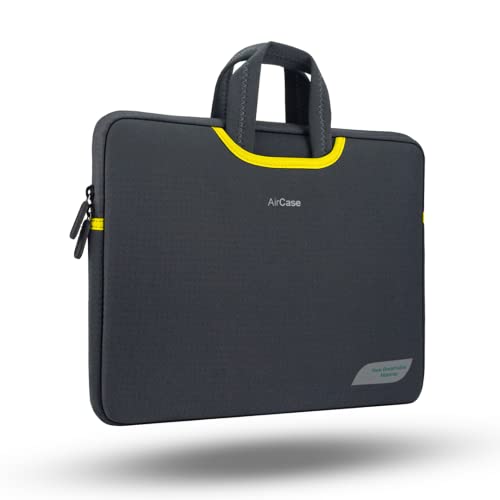 AirCase Premium Laptop Bag with Handle fits Upto 15.6 Laptop MacBook, Black AirCase Premium Laptop Bag with Handle fits Upto 15.6 Laptop MacBook, Black