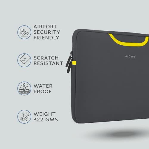 AirCase Premium Laptop Bag with Handle fits Upto 15.6 Laptop MacBook, Black AirCase Premium Laptop Bag with Handle fits Upto 15.6 Laptop MacBook, Black