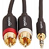 Amazon Basics 3.5mm to 2-Male RCA Adapter cable - 8 feet