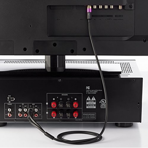 Amazon Basics 1-Male to 2-Male RCA Audio interconnects for DVD Player, Television - 4 feet, 1-Male to 2-Male Amazon Basics 1-Male to 2-Male RCA Audio interconnects for DVD Player, Television - 4 feet, 1-Male to 2-Male
