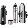 Cello Flipstyle Stainless Steel Vacuum Insulated Flask with Jacket 500ml Hot and Cold Water Bottle