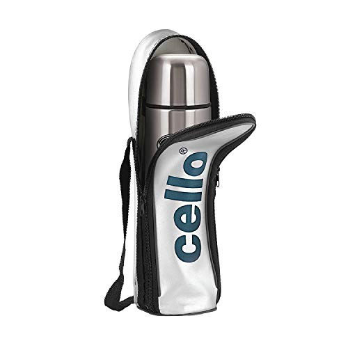 Cello Flipstyle Stainless Steel Vacuum Insulated Flask with Jacket 500ml Hot and Cold Water Bottle Cello Flipstyle Stainless Steel Vacuum Insulated Flask with Jacket 500ml Hot and Cold Water Bottle