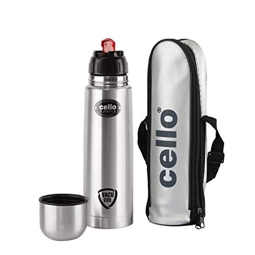 Cello Flipstyle Stainless Steel Vacuum Insulated Flask with Jacket 500ml Hot and Cold Water Bottle Cello Flipstyle Stainless Steel Vacuum Insulated Flask with Jacket 500ml Hot and Cold Water Bottle