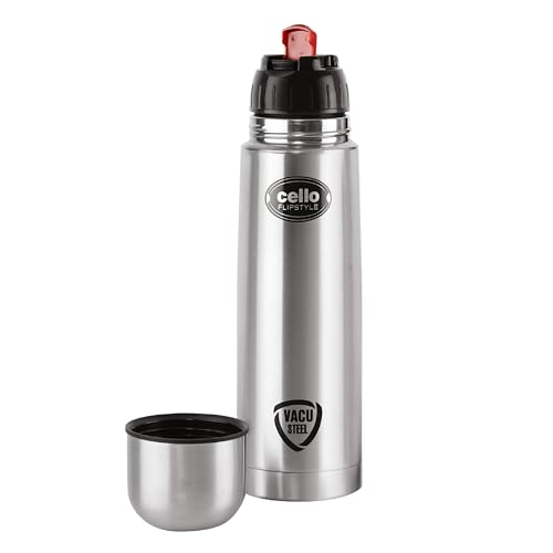 Cello Flipstyle Thermosteel Water Bottle, 1000ml Cello Flipstyle Thermosteel Water Bottle, 1000ml
