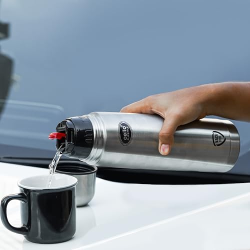 Cello Flipstyle Thermosteel Water Bottle, 1000ml Cello Flipstyle Thermosteel Water Bottle, 1000ml