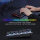 HUO JI RGB Mechanical Gaming Keyboard, E-Yooso Z-88 Compact 81 Keys Hot Swappable for Mac, PC, Black