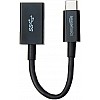 Amazon Basics USB-C to USB-A 3.1 Gen1 Female Adapter Cable Converter, 5Gbps High-Speed, USB-IF Certified, for Laptops, Tablets,Black