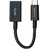 Amazon Basics USB-C to USB-A 3.1 Gen1 Female Adapter Cable Converter, 5Gbps High-Speed, USB-IF Certified, for Laptops, Tablets,Black