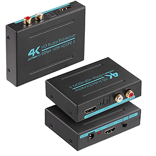 Microware 4K HDMI 2.0 Audio Extractor, Support 4K@60HZ YUV 4:4:4 HDR, 3D Compatible, HDMI 2.0 Microware 4K HDMI 2.0 Audio Extractor, Support 4K@60HZ YUV 4:4:4 HDR, 3D Compatible, HDMI 2.0