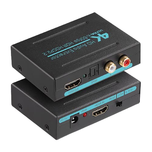 Microware 4K HDMI 2.0 Audio Extractor, Support 4K@60HZ YUV 4:4:4 HDR, 3D Compatible, HDMI 2.0 Microware 4K HDMI 2.0 Audio Extractor, Support 4K@60HZ YUV 4:4:4 HDR, 3D Compatible, HDMI 2.0