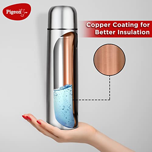 Pigeon by Stovekraft Bullet Stainless Steel Vaccum Insulated Flask for Hot and Cold (1000 ml) Pigeon by Stovekraft Bullet Stainless Steel Vaccum Insulated Flask for Hot and Cold (1000 ml)