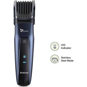 SYSKA HT3050 Corded & Cordless Men's Trimmer Blue SYSKA HT3050 Corded & Cordless Men's Trimmer Blue