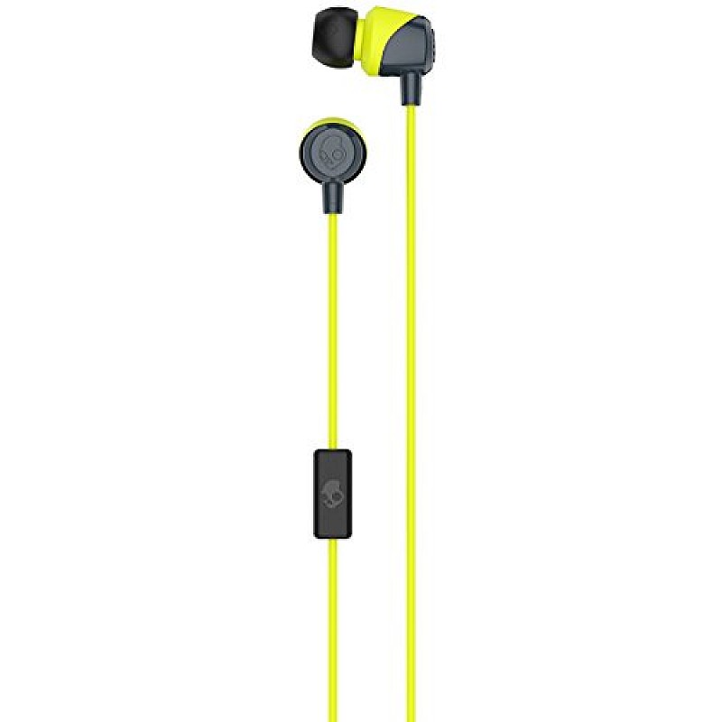 Skullcandy S2DUL-J319 in-Ear Headphones with Mic (Lime/Grey)