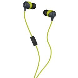 Skullcandy S2DUL-J319 in-Ear Headphones with Mic (Lime/Grey)