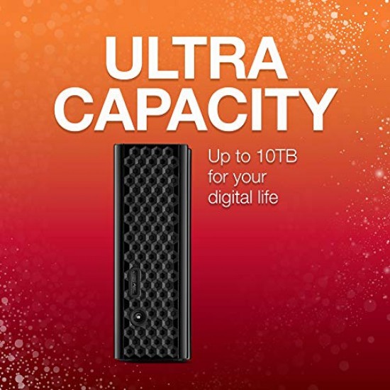 Seagate 8TB Backup Plus Hub USB 3.0 Desktop 3.5-inch External Hard Drive