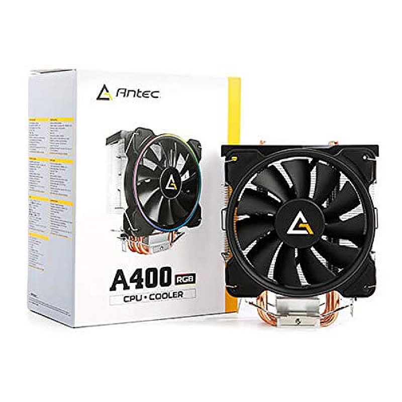 Antec A400 RGB CPU Cooler Fan Compatible 