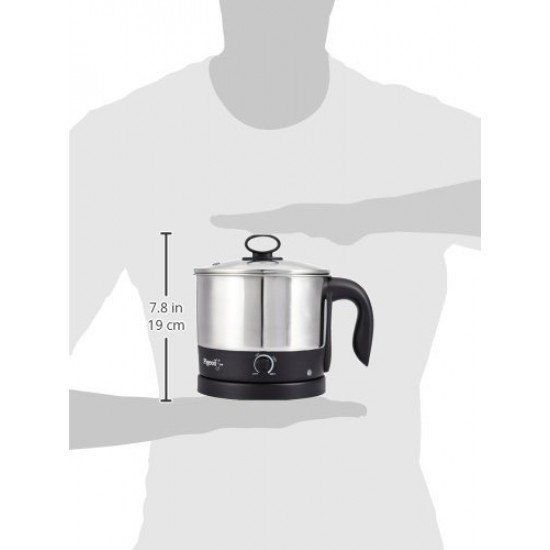 Pigeon Kessel Multipurpose Kettle (12173) 1.2 litres with Stainless Steel Body 600 Watt Black and Silver