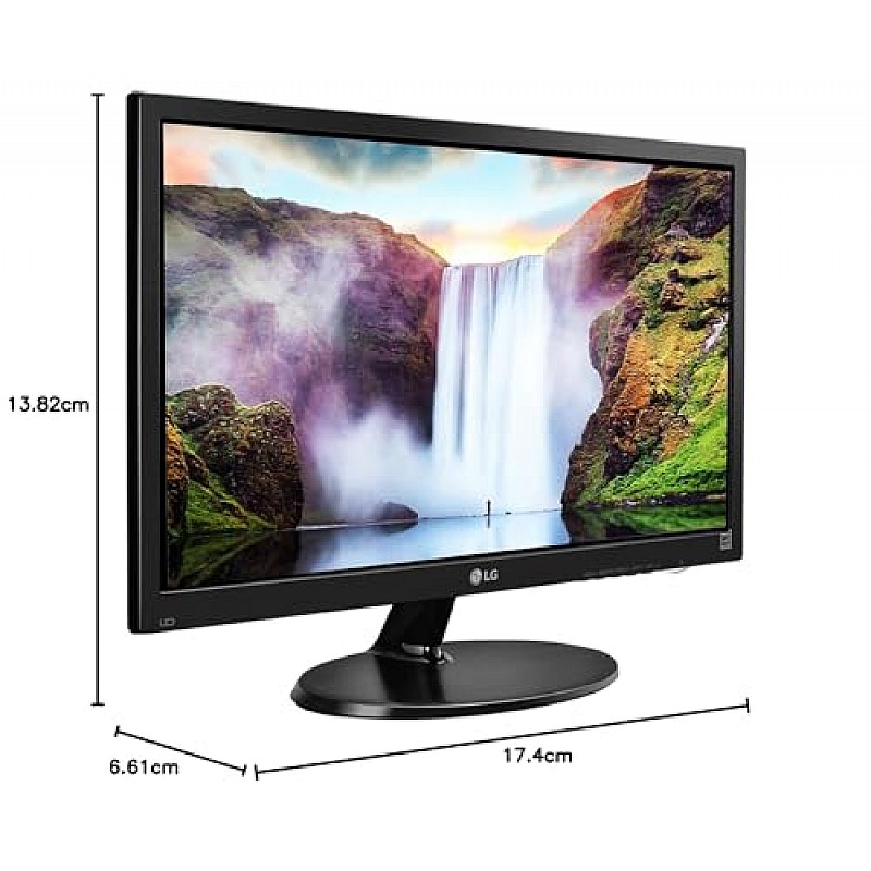 LG 19M38Ab 19-Inch (47 Cm) Led 1366 X 768 Pixels Hd Ready Monitor, Tn Panel With Vga Port (Black)