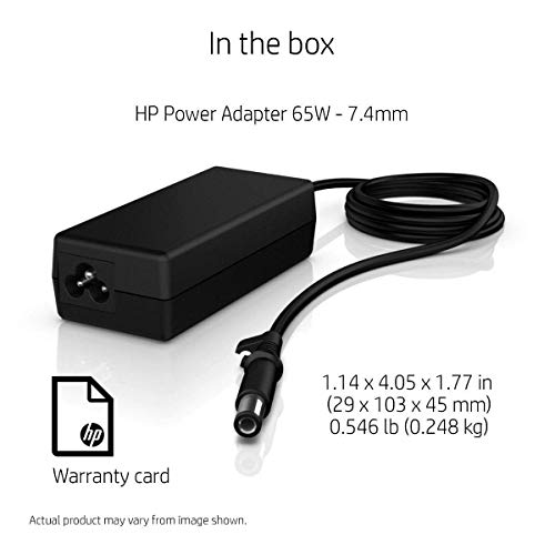 HP 65W 7.4mm Pin Charger for HP EliteBook Laptop Series Without Power Cord - Black HP 65W 7.4mm Pin Charger for HP EliteBook Laptop Series Without Power Cord - Black