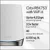 Netgear Orbi High Performance AC3000 Tri-Band Whole Home Mesh WiFi System with 3Gbps Speed (RBK50, 1 Router & 1 Satellite Covers Upto 5000 sqft)