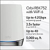 Netgear Orbi High Performance AC3000 Tri-Band Whole Home Mesh WiFi System with 3Gbps Speed (RBK50, 1 Router & 1 Satellite Covers Upto 5000 sqft)