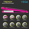 VEGA Trendy Hair Straightener With Adjustable Temperature And Floating Ceramic Coated Plates (Vhsh-16),Multicolor