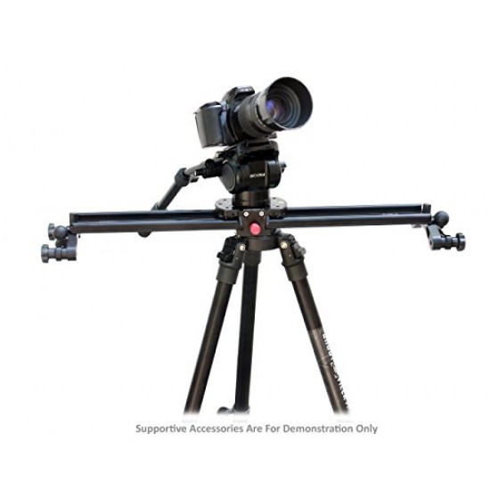 Shootvilla Star Linear Slider 2 ft with Roller Ball Bearing Technology for DSLR Nikon Canon panasonic