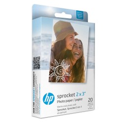 HP Zink Photo Paper (2 * 3 inch) - Pack of 20 Sprocket & Sprocket 2-in-1