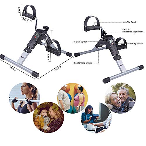 AIRTREE Mini Pedal Exercise Cycle Fitness Bike (With Digital Display of Many Functions, Ready to Use AIRTREE Mini Pedal Exercise Cycle Fitness Bike (With Digital Display of Many Functions, Ready to Use