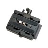 Shootvilla Quick Release Base Plate Aluminium for Tripod and DSLR Video Camera Stabilizer Slider,Black