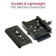 Shootvilla Quick Release Base Plate Aluminium for Tripod and DSLR Video Camera Stabilizer Slider,Black