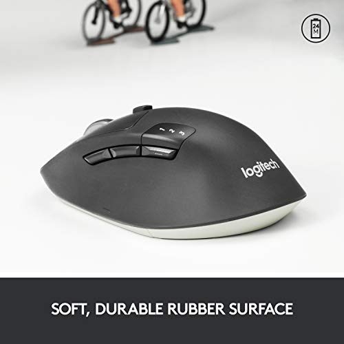 Logitech M720 Triathlon Multi-Device Wireless Mouse, Bluetooth, USB Unifying Receiver Logitech M720 Triathlon Multi-Device Wireless Mouse, Bluetooth, USB Unifying Receiver