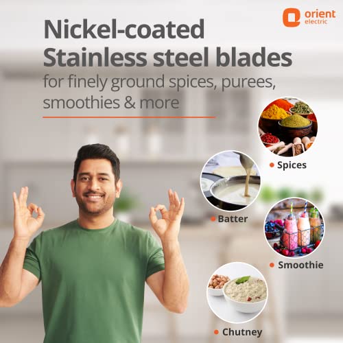 Orient Electric 500W mixer grinder Kitchen Kraft 500 MGKK50B3 with 3 SS jars Longer life balanced coil motor Orient Electric 500W mixer grinder Kitchen Kraft 500 MGKK50B3 with 3 SS jars Longer life balanced coil motor