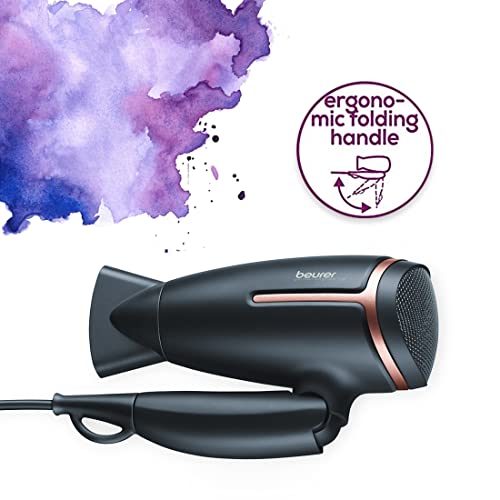Beurer HC25 Travel Hair Dryer 1600 Watts, Black Beurer HC25 Travel Hair Dryer 1600 Watts, Black