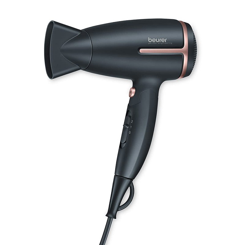 Beurer HC25 Travel Hair Dryer 1600 Watts, Black