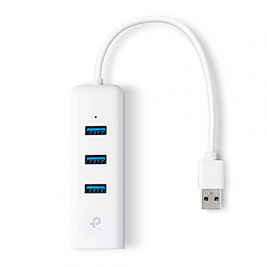 TP-link UE330 USB 3.0 3-Port Hub And Gigabit Ethernet Adapter 2 in 1 USB Adapter Plug and Play