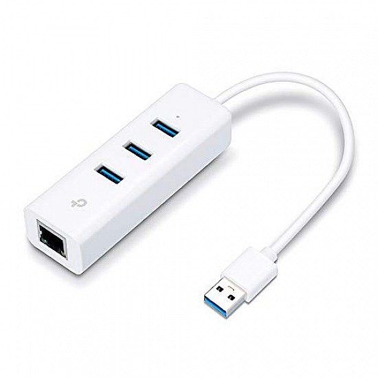 TP-link UE330 USB 3.0 3-Port Hub And Gigabit Ethernet Adapter 2 in 1 USB Adapter Plug and Play