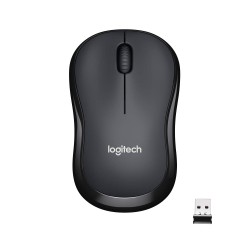 Logitech M221 Wireless Mouse, Silent Buttons, 2.4 GHz with USB Mini Receiver (Grey)