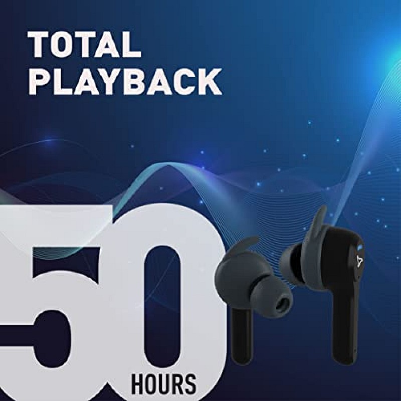 SYSKA Sonic Buds IEB900 Earbuds with 50Hr Play Time, auto ENc Tech, Low Latency Jade Black, True Wireless