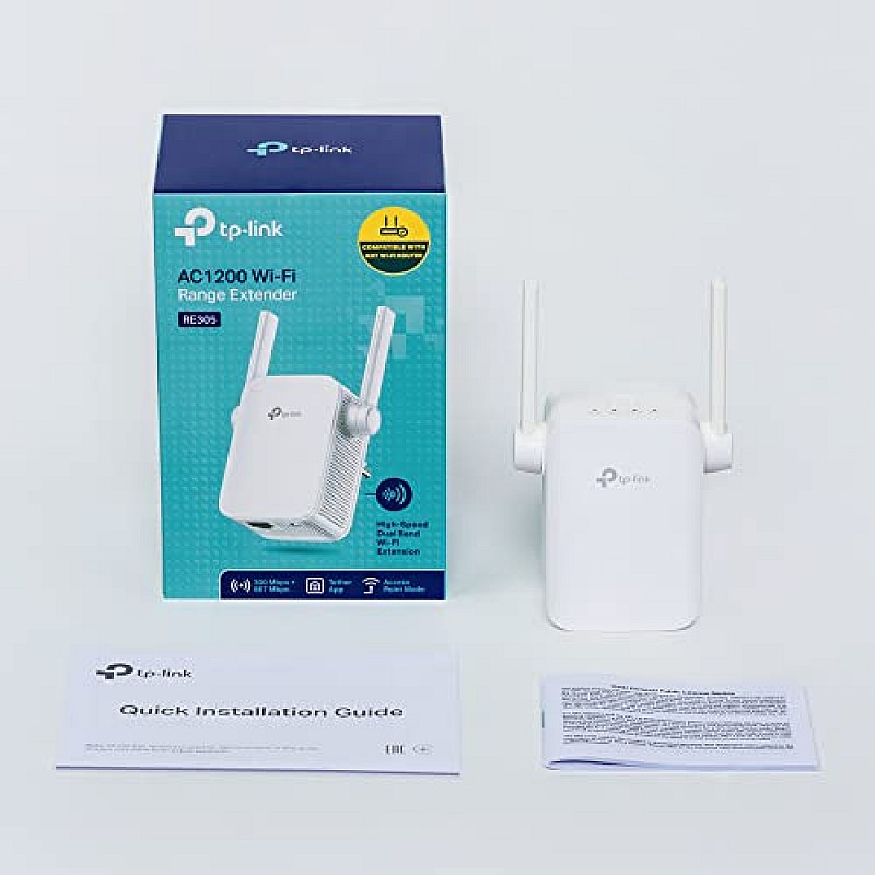 TP-Link RE305 1200 Mbps WiFi Range Extender  (White, Dual Band)