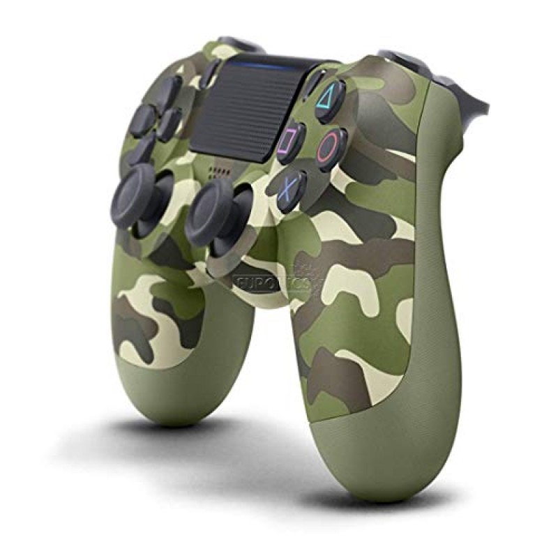 Sony DualShock 4 Version 2 Controller (EU) for PS4, Green Camouflage